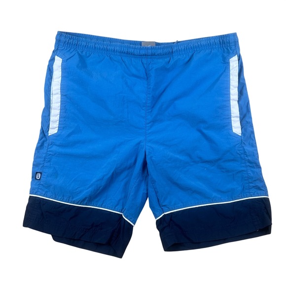 Nike Other - Nike Mens Blue Colorblock Mesh Lined Athletic Shorts Small Swim Trunks